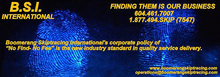 BSI Skip Tracing Internati